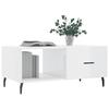 VidaXL Coffee Table High Gloss White 90x50x40 Cm Engineered Wood 829230
