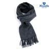 [NIVADA] Шарф-муфта Nivada 8001 100% кашемир Темно-серый (30x180см)