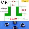 Т-образная нейлоновая прокладка-шайба с резьбой M3-M35, изолирующий спейсер