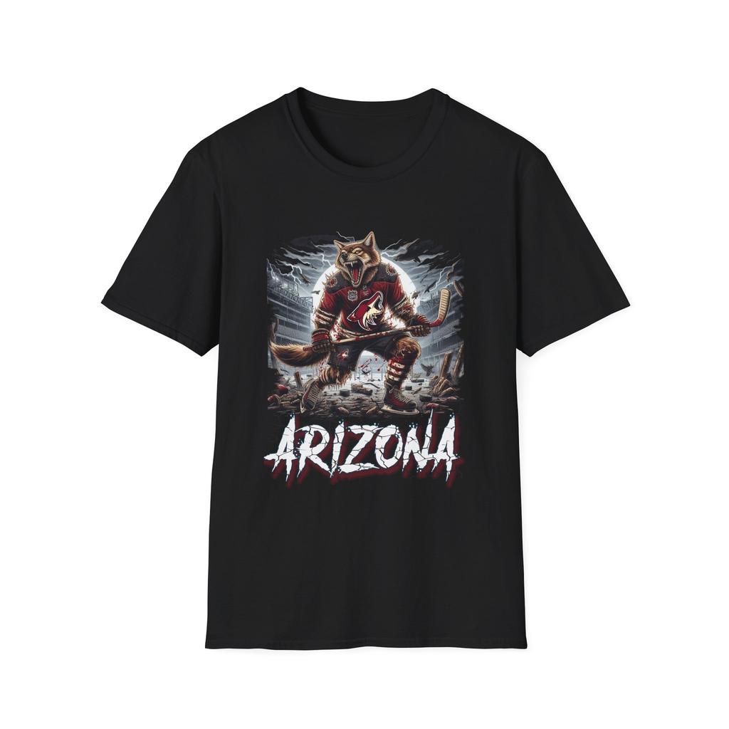 Howl of Terror - Arizona Coyotes Horror Mashup T-Shirt