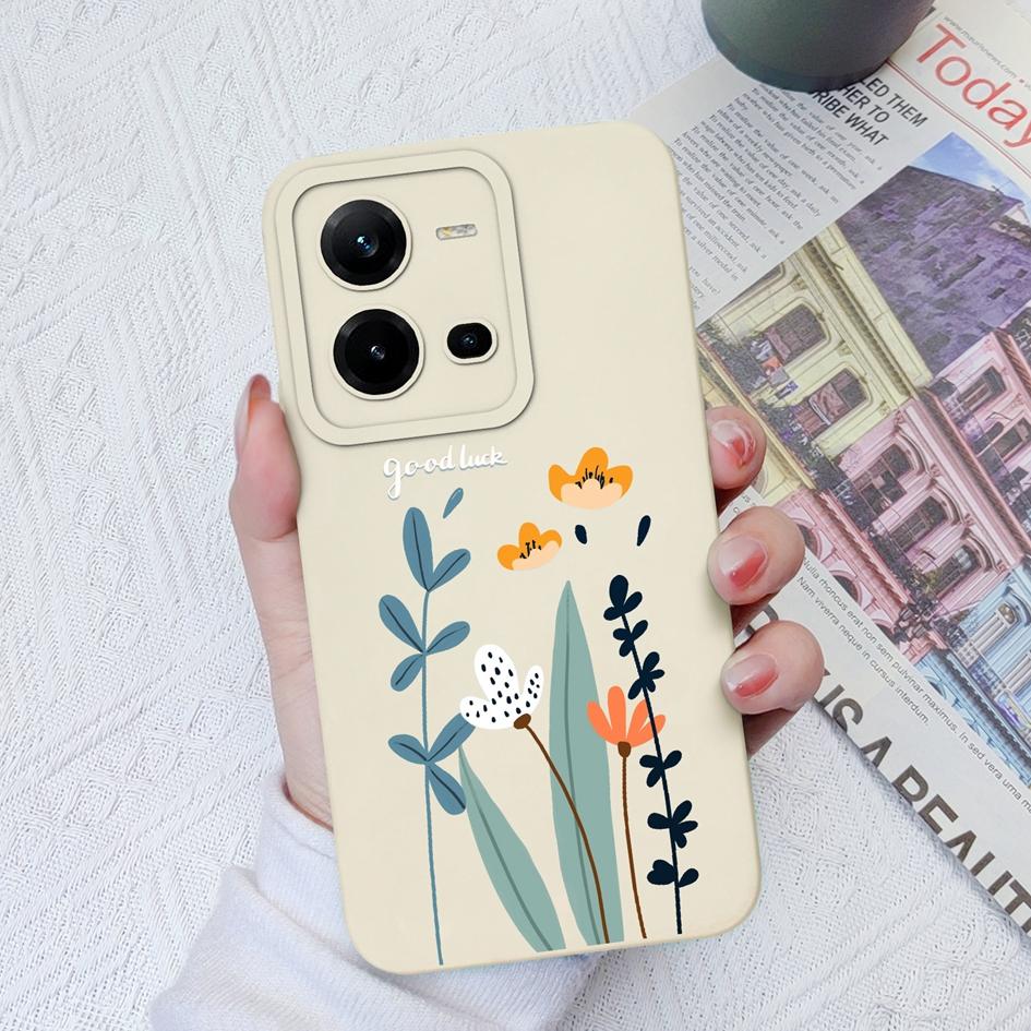 Чехол для телефона Vivo V9 V19 Neo V20SE V21E V23E V25E V27 Pro Z1 Z3 Z5X, модный защитный мягкий силиконовый чехол с цветком авокадо для Vivo, чехол для телефона, бампер