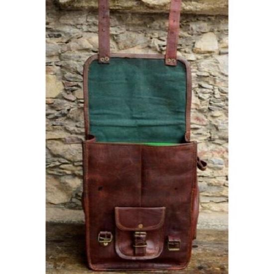 Мужской винтажный рюкзак из натуральной кожи для ноутбука, сумка-мессенджер, новая сумка