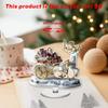 Double-Sided Acrylic Decoration Festive Rotating Christmas Decoration Santa Snowman Ornament 2D Acrylic Ornament