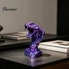 Коллекционные модели животных 3D-печатная фигурка змеи, Реалистичная скульптура змеи, Игрушка-антистресс, Декор для стола, Образовательная фигурка диких животных для