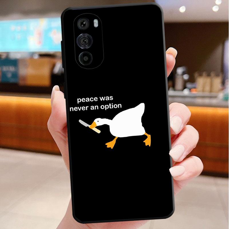Милый Мультяшный Гусь Утка Чехол Для Телефона Для Motorola Edge 60 50 40 Pro 60 50 40 30 Ultra Neo Fusion Moto G Play G Stylus G Чехлы