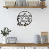 1pc Welcome To Our Porch Metal Sign - Farmhouse Kitchen Home Office Wall Outdoor Decor Supplies