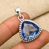 Tanzanite Gemstone Solid 925 Sterling Silver Handmade Wonderful Pendant For Wedding Gift