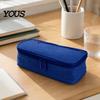 Portable School Supplies Bag Multi-compartment Pencil Case, Large Capacity Durable Stationery Organizer, Desk Organizer Compact Wear-resistant