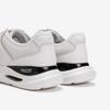 Young Age By ESquire Men S Cowhide Wave Foam Walking SneakerS White