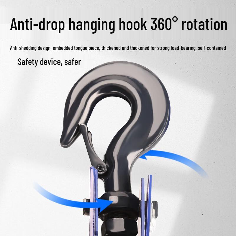 Heavy-Duty Single-Wheel Wire Rope Lifting Pulley with Hook