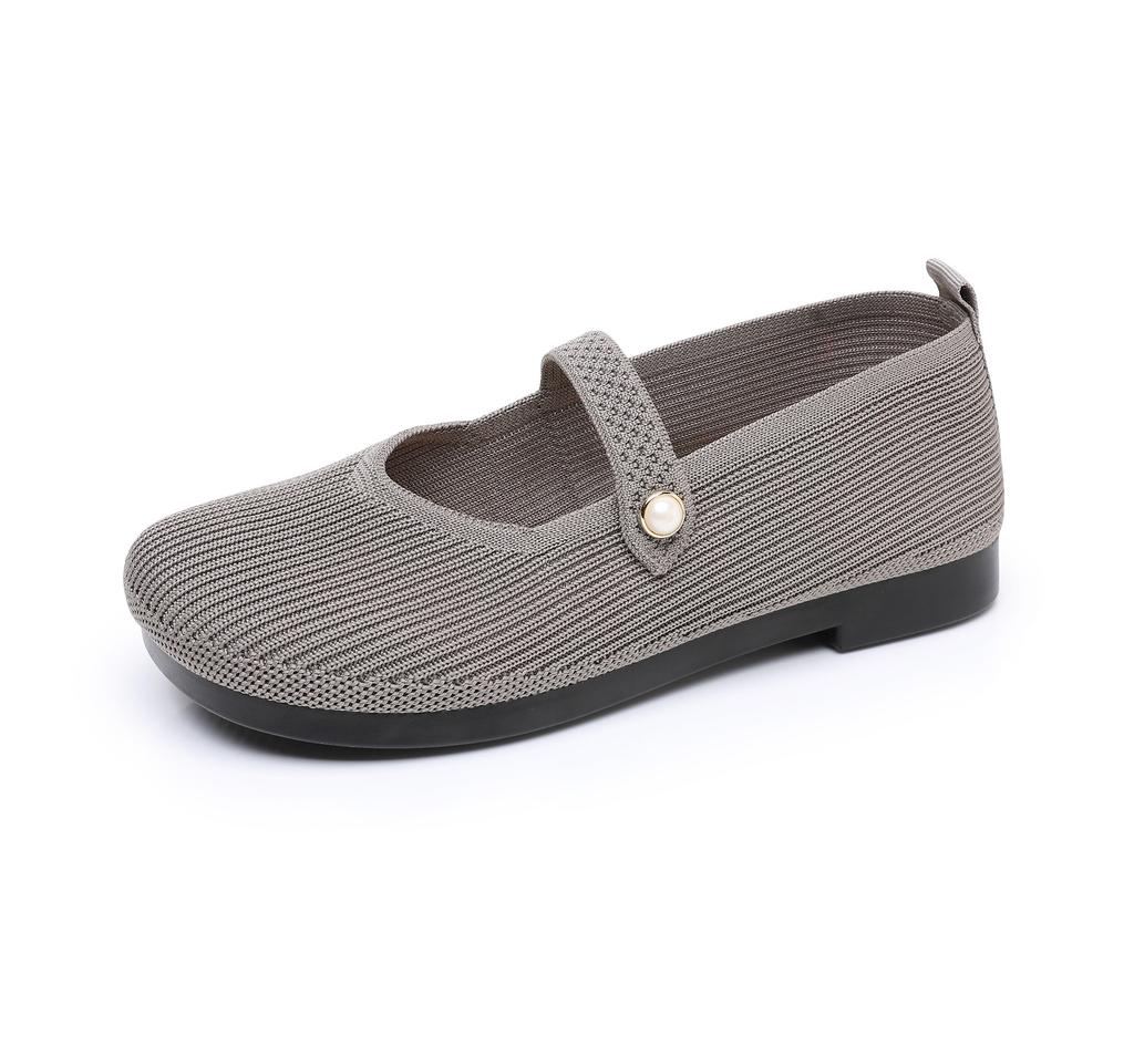 Обувь женская 2025 весна и лето новая дышащая износостойкая легкая обувь для мамы мягкая подошва нескользящая удобная обувь женская на одной педали