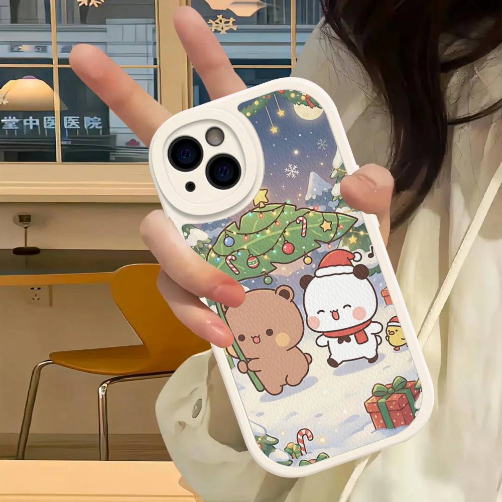 Милый Чехол Для Телефона Из ПУ Кожи Bubu Dudu Для IPhone 16 15 14 13 12 11 Pro Max Plus Задняя Крышка Fundas