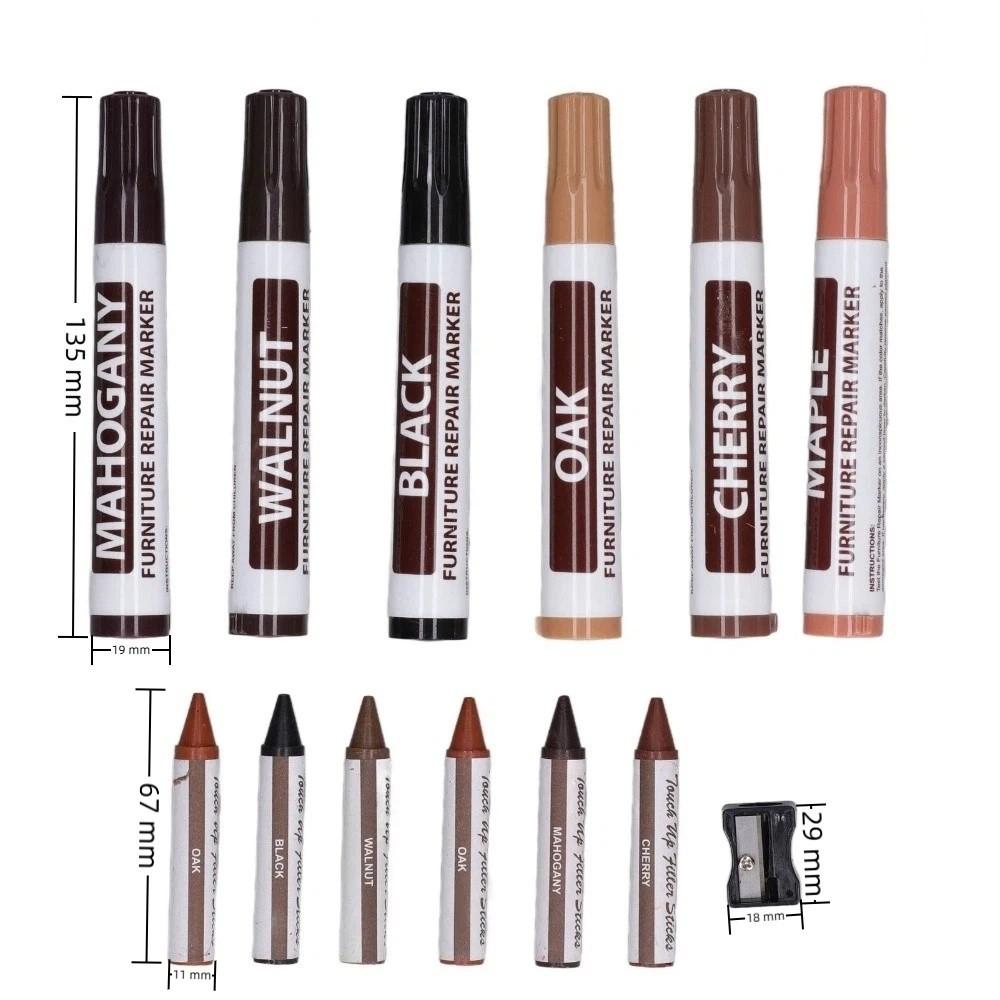 13PCS Multi Tone Assortment Wood Furniture Repair Pen  Scratch Concealing