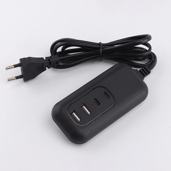 Многопортовое зарядное устройство USB, удлинитель Plug Play, компактный размер, широкая совместимая розетка для зарядной станции для телефона
