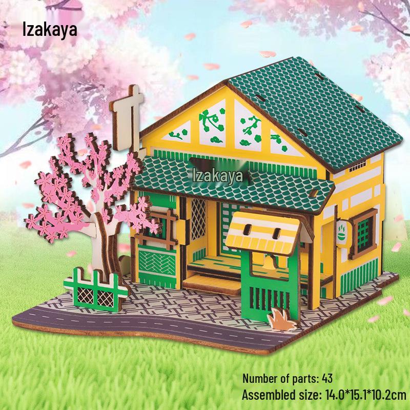 3D Деревянный Пазл Колесо Обозрения - Развивающий DIY Подарок для Детей