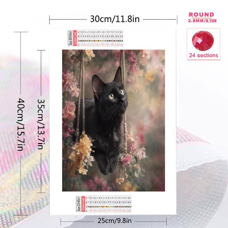 Bombay cat Pattern 3pcs 100% Round Full Drill 5D DIY Diamond Painting Embroidery Cross Stitch Rhinestone Décor