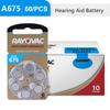 Battery For Hearing Aids A675 675A 675 P675 PR48 PEAK Zinc Air 675/A675 Mini Batteries For Sound Amplifier 60 PCS