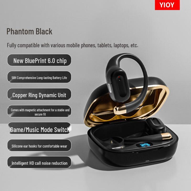 Беспроводные спортивные наушники YIOY M3spro с открытым дизайном и креплением за ухо