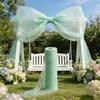 Tecido Tule Decoração DIY Casamento Gaze Vestido Acessório Festa Evento Lenço de Cabeça Material Elegante Caminho de Mesa Laços para Cadeiras Painel