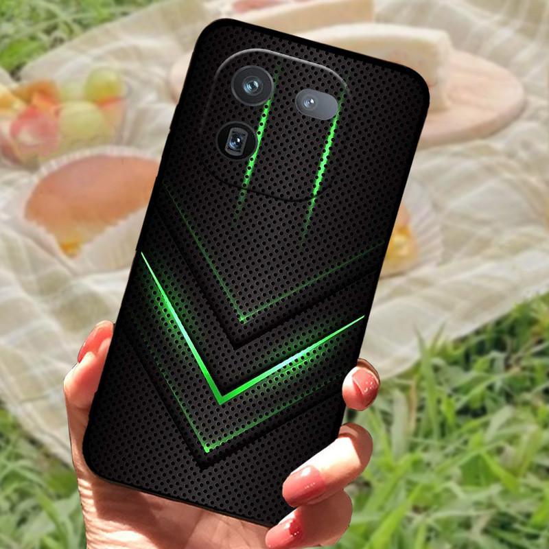 Чехол для Vivo IQOO 12 Pro Мягкий Мраморный Черный Силиконовый Задняя Крышка Телефона Для Vivo IQOO 12 Pro Чехол Крышка IQOO12 Pro Coque Funda