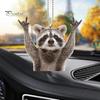 Подвесной автомобильный орнамент в виде енота, подвеска в виде ключа, сумка, очаровательное животное, зеркало заднего вида, подвесной декор, аксессуары для салона автомобиля