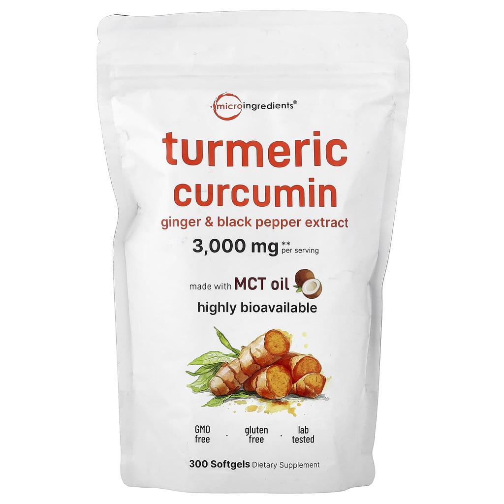 Micro Ingredients, Turmeric Curcumin, 300 Softgels