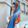 New Fashion Printed Chiffon Hijab Scarf For Woman Muslim Hijab Shawls Femme Paintings Soft Headband Ethnic Islamic Turban