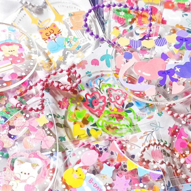 10 шт. прозрачные акриловые заготовки диски DIY брелки прозрачные акриловые аксессуары