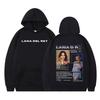 Singer Lana Del Rey Double-sided Print Hoodie Men Women Fashion Harajuku Casual Winter Long-sleeved Casual High-quality Pullover