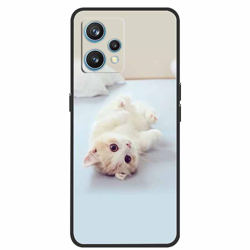 Чехол для Realme 9 RMX3521 Ударопрочный Мягкий силикон ТПУ Задняя крышка Для телефона Realme9 4G Чехлы Realme 9 6,4 дюйма Милый мультяшный чехол-сумка