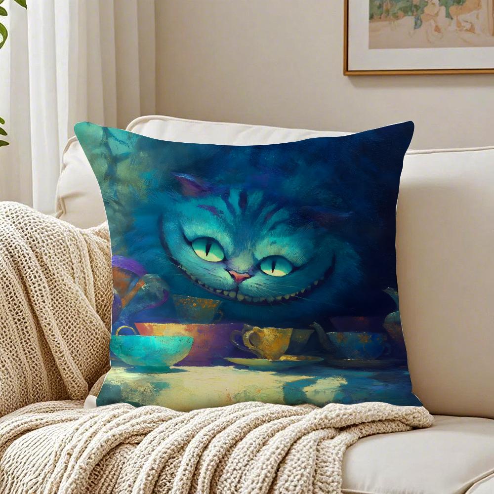 Fairy Tale AAlices Adventures in Wonderland Cushion Cover Pillowcase Antidustmite living Room Sofa Decor Cushion Room