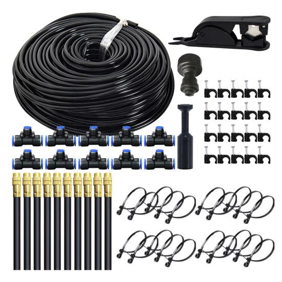 Drip Irrigation System Garden Watering System with 360 Degree Adjustable Nozzles Mist Irrigation System for Garden Yard Lawn Plants