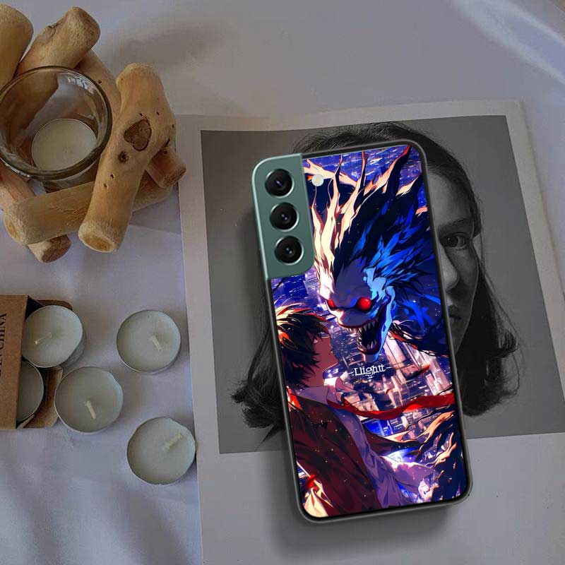Чехол для телефона с аниме Deth Note Лайт Ягами Для Samsung Galaxy S22 S25 Ultra S21 S10 Plus S26 Edge S20 S23 S24 FE Чехол Силиконовый