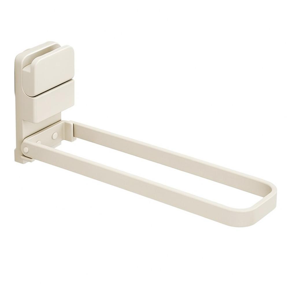 Carbon Steel Suction Cup Towel Hanger Compact Design Damage-Free Folding Towel Rack Moisture-Resistant Space Saving