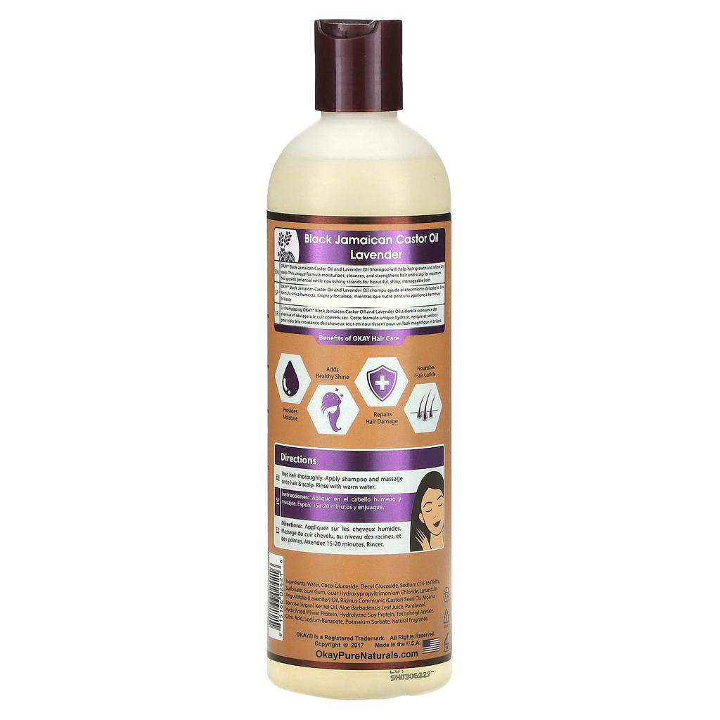 Black Jamaican Castor Oil Shampoo Lavender 355Ml(12Fl Oz)