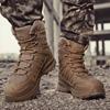 Outdoor Men Military Tactical Boots High Top Desert Boots Men Tactical Durable Training Shoes Sports Climbing Ankle Boots