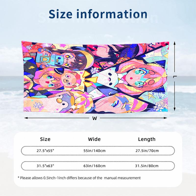Spy x Family Microfiber Beach Towel Quick Dry Sand Free Lightweight Beach Towels for Travel Swimming Camping