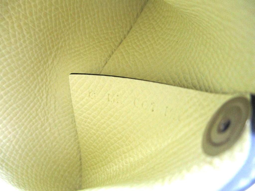 Оригинальный кошелек для монет HERMES Blue Brighton из кожи Veau Epson Bastia #b267 Открытая коробка