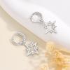 Cross Star Ear Buckle Women's Fashion Light Luxury Temperament Versatile Earrings Gift Women