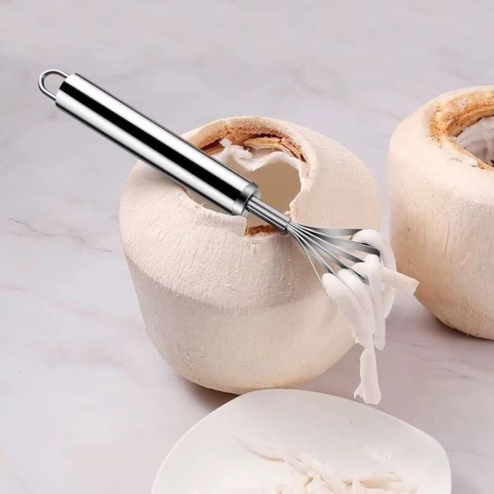 Stainless Steel Coconut Grater Meat Removal Fish Scale Scraper New Fruit Scraper Cooking