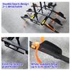Trailer Hitch Mount Bike Rack 3-Bike Platform Style 100kg Max Capacity for 2-inch Receiver Bike Carrier for Car