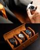 1/2/3 Watch Travel Case -Classic Leather Watch Case With Perfect Texture.Mens Watch Case for Travel Handcrafted by Craftsmen