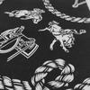 Trifong Bandana Black Adult Cotton 100% Handkerchief Stylish Bandana Cap Cotton Bandana Men's Women's Unisex Bullfighting Pattern 55cm x 55cm