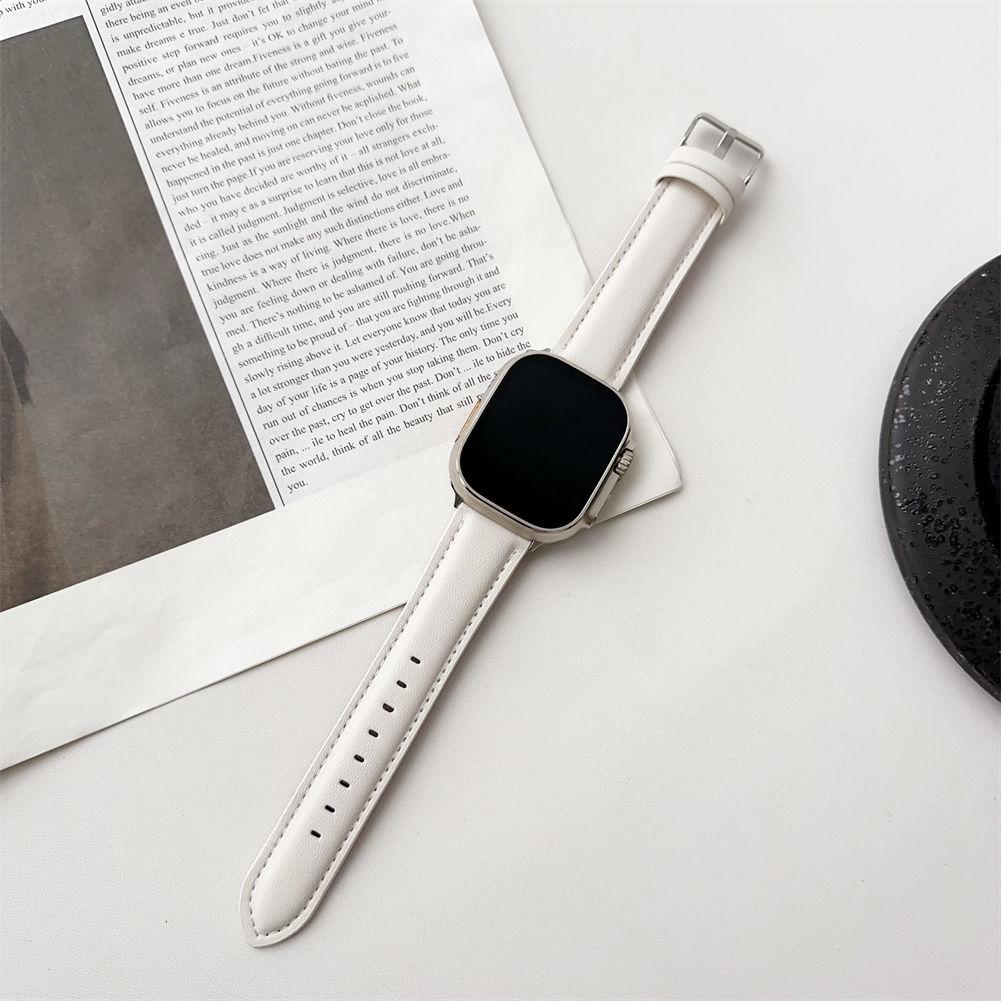 Кожаный ремешок для Apple Wacth-ремешок для часов из натуральной кожи для iWatch Series Ultra/9/8/7/6/5/4/3/2/1/SE/SE2022 49 мм 45 мм 44 мм 42 мм 41 мм 40 мм 38 мм