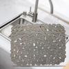 Pebble Sink Mat Anti Skid Drainage Anti Clog Dishes And Glassware Washing Sink Saddle Protector Kitchen Sink Pad Dishwashing Mat