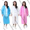 Неодноразовый дождевик, мужской и женский утолщенный матовый EVA дождевик для путешествий на открытом воздухе, прозрачный взрослый дождевик-пончо
