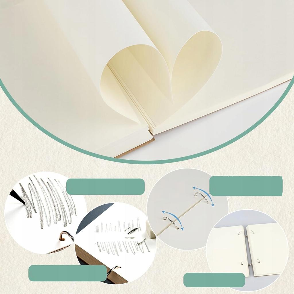 Kaygbonke szkicownik a4 150 stron z ołówkami 160 g/m² gruby papier