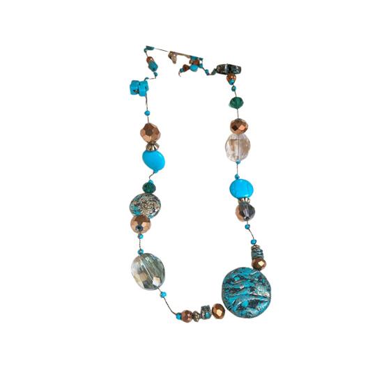 Винтажное ожерелье из бисера с разноцветными камнями, приятное для кожи, многослойное женское ожерелье, ювелирные изделия, подарки