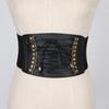Женский кожаный пояс-пояс в стиле ретро-стимпанк Cincher Waspie Wide Elastic Corset