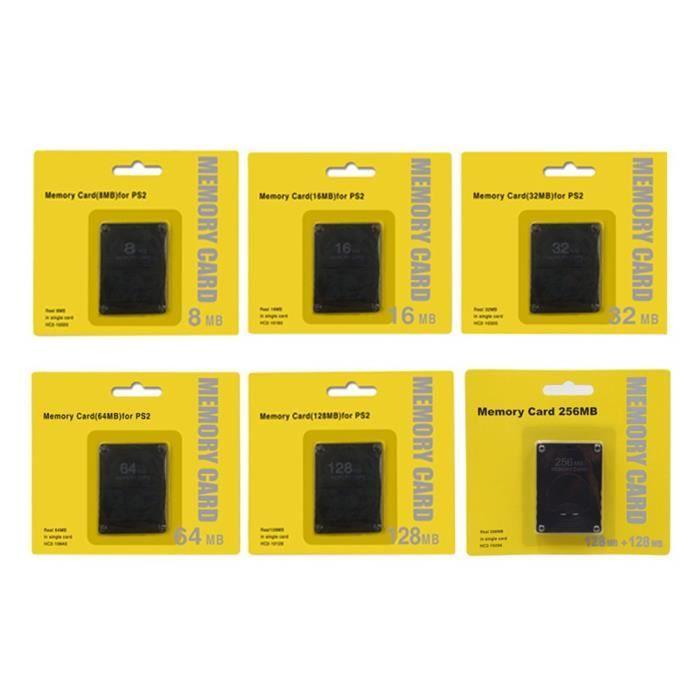 Для карт памяти PS2. Карты расширения памяти. Подходит для Sony Playstation 2. Черная карта памяти PS2, 16 МБ.